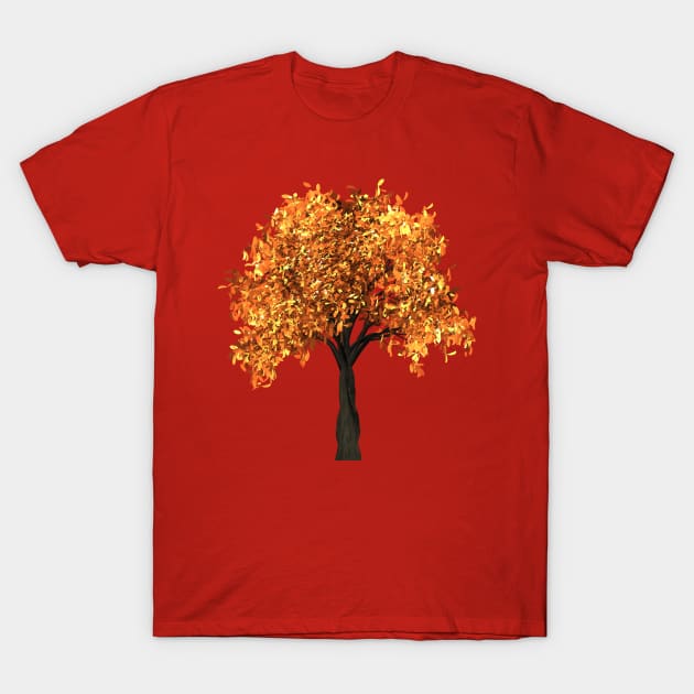 Golden Tree T-Shirt by holidaystore